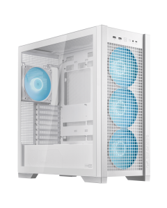 ASUS TUF Gaming GT302 ARGB White ATX Mid-Tower Computer Case Four 140 x 28 mm ARGB fans Interchangeable Side Panel