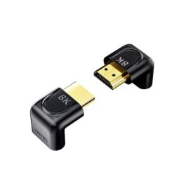 Unitek A1046ABK03 90deg and 270deg Right Angle HDMI Adapter 8K