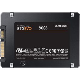 Samsung MZ-77E500B/AM 500GB 870 EVO 2.5in Solid State Drive SATA 3