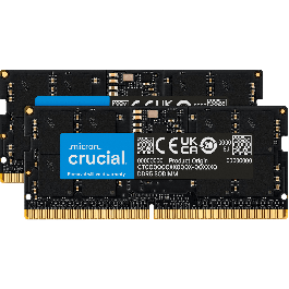Crucial CT2K32G56C46S5 64GB (32x2)DDR5-5600 SODIMMMemory Module