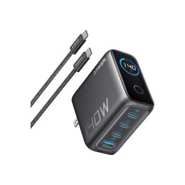 Anker B26971Z1 Charger 140W 3 USB-C 1 USB-A Dark Gray - Fast