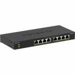 Netgear Business GS308LP Ethernet Switch - 8 Ports - Gigabit Ethernet - 10/100/1000Base-T - 2 Layer Supported - 67.50 W Power Consumption - 60 W PoE Budget - Twisted Pair - PoE Ports -