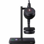 Yealink WH62 Headset - Stereo - Wireless - DECT - 524.9 ft - 32 Ohm - 20 Hz to 20 kHz - On-ear  Over-the-head - Binaural - Ear-cup