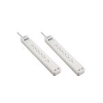 APC PE64U2WGDP Power Strip 2-Pack Surge Protector with USB Ports -  1080 Joules 6 Outlet Power Strip