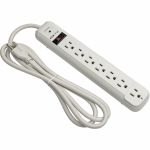 Eaton Tripp Lite Series Protect It! 7-Outlet Surge Protector  6 ft. Cord  1080 Joules  Diagnostic LED  Light Gray Housing - 7 x NEMA 5-15R - 1800 VA - 1080 J - 120 V AC Input - 120 V AC
