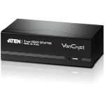 Aten VS132A Video Splitter-TAA Compliant - 1 x HD-15 Video In  2 x HD-15 Video Out - 2048 x 1536 @ 60Hz - VGA  XGA  SVGA  UXGA  QXGA