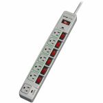 Eaton Tripp Lite Series Eco-Surge 7-Outlet Surge Protector  6 ft. (1.83 m) Cord  1080 Joules  Individually-Controlled - 7 x NEMA 5-15R - 1800 VA - 1080 J - 125 V AC Input - 125 V AC Out