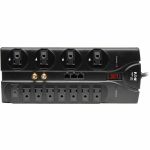 Eaton Tripp Lite Series Protect It! 12-Outlet Surge Protector  8 ft. (2.43 m) Cord  2880 Joules  Tel/Modem/Coaxial/Ethernet Protection - 12 x NEMA 5-15R - 1800 VA - 2880 J - 120 V AC In