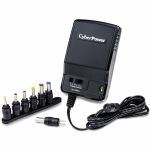 CyberPower CPUAC600 Universal Power Adapter with multiple tips - 600 mA  3 VDC  4.5 VDC  6 VDC  7.5 VDC  9 VDC  12 VDC  7 Adapter Tips  NEMA 5-15R  100 VAC - 120 VAC  5 ft  Black  1YR W