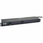 Eaton Tripp Lite Series 1.5kW Single-Phase Local Metered PDU  100-127V Outlets (13 5-15R)  5-15P  100-127V Input  15 ft. (4.57 m) Cord  1U Rack-Mount - NEMA 5-15P - 13 x NEMA 5-15R