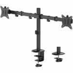 SIIG Dual Monitor Articulating Desk Mount - Fits 13in to 32in monitors - Max Load 19.8 lbs each - VESA Plate 75x75/100x100mm - Supports tilt  swivel and rotation for best viewing positi