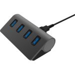 Sabrent 4 Port Aluminum USB 3.0 Hub - USB - External - 4 USB Port(s) - 4 USB 3.0 Port(s) - PC  Mac  Linux
