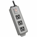 Eaton Tripp Lite Series Industrial Power Strip  3-Outlet  9 ft. (2.7 m) Cord  NEMA 5-15P Plug  Switch Guard - NEMA 5-15P - 3 x NEMA 5-15R - 9 ft Cord - 15 A Current - 120 V AC Voltage -