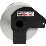 Brother DK2251 Black/Red on White Continuous Length Paper Labels