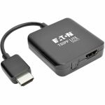 Eaton Tripp Lite Series 4K HDMI Audio De-Embedder/Extractor with TOSLINK and 3.5 mm Stereo Output  5.1 Channel  HDCP  4K 30Hz  6-in. (15.24 cm) - Functions: Audio Embedding  Audio Extra