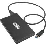 Eaton Tripp Lite Series USB 3.1 Gen 1 (5 Gbps) 2.5 in. SATA SSD/HDD to USB-A Enclosure Adapter with UASP Support - 1 x Total Bay - 1 x 2.5in Bay - UASP Support - Serial ATA - USB 3.1 -