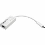 Eaton Tripp Lite Series USB-C to Gigabit Network Adapter  Thunderbolt 3 Compatibility - White - USB 3.1 - 1 Port(s) - 1 - Twisted Pair
