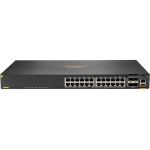 HPE 6300F 24-port 1GbE Class 4 PoE and 4-port SFP56 Switch - 24 Ports - Manageable - 3 Layer Supported - Modular - 4 SFP Slots - 67 W Power Consumption - Twisted Pair  Optical Fiber - 1