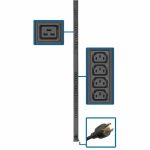 Eaton Tripp Lite Series 3.7kW 208/230V Single-Phase Basic PDU - 32 C13 & 6 C19 Outlets  L6-20P Input  10 ft. Cord  63.75 in. 0U Rack - Basic - NEMA L6-20P - 32 x IEC 60320 C13  6 x IEC