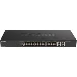 D-Link DXS-1210-28S Ethernet Switch - 4 Ports - Manageable - 3 Layer Supported - Modular - 85.70 W Power Consumption - Optical Fiber  Twisted Pair - Desktop - Lifetime Limited Warranty