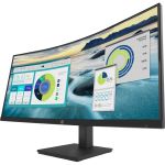 HP P34hc G4 34in Class WQHD Curved Screen LCD Monitor - 21:9 - Black - 34in Viewable - Vertical Alignment (VA) - LED Backlight - 3440 x 1440 - 250 Nit - 5 ms - 100 Hz Refresh Rate - Spe