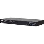 ATEN CS18216 16-Port USB 3.0 4K HDMI KVM Switch with Rack Mounting Kit - 8 Computer(s) - 1 Local User(s) - 4096 x 2160 - 12 x USB - 9 x HDMI - Desktop  Rack-mountable