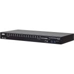 ATEN CS18216 16-Port USB 3.0 4K HDMI KVM Switch with Rack Mounting Kit - 16 Computer(s) - 1 Local User(s) - 4096 x 2160 - 20 x USB - 17 x HDMI - Desktop  Rack-mountable