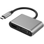 4XEM's VGA and HDMI 2-in-1 USB-C 4K Dock - for Smartphone  Notebook  Monitor - 100 W - USB 3.1 (Gen 1) Type C - 2 Displays Supported - 4K - 1920 x 1080  3840 x 2160 - USB Type-C - HDMI