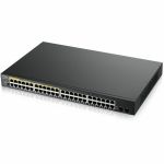ZYXEL GS1900-48HPv2 24-Port Gigabit Smart Managed PoE Switch | 24 PoE+ Ports at 170W with 2 SFP Uplinks - 48 Ports - Gigabit PoE / PoE+ Ethernet - Manageable - Layer 2 Supported - 130 W