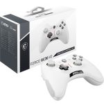 MSI GC30 V2 WHITE Gaming Pad - Cable  Wireless - USB - Android  PC - 6.56 ft Cable - White
