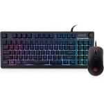 Kaliber Gaming KORONA KORE II Compact Keyboard Combo - USB Plunger Cable Keyboard - 89 Key - Black - USB Cable Mouse - Optical - 6200 dpi - Compatible with Notebook for PC - 1