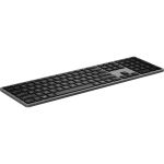 HP 975 Dual-Mode Wireless Keyboard - Wireless Connectivity - Bluetooth - 2.40 GHz - Notebook - PC  Mac - Black