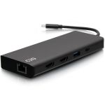 C2G USB C Docking Station - Dual Monitor Docking Station with 4K HDMI  USB  Ethernet  and AUX - Power Delivery up to 60W - for Notebook/Tablet/Monitor - 60 W - USB Type C - 2 Displays S