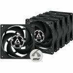 Arctic Cooling ACFAN00154A P8 PWM PST Cooling Fan5 Pack 23.40 CFM Maximum Airflow 3000rpm 4-pin PWM Black