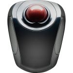 Kensington Orbit Trackball - Wireless - Radio Frequency - 2.40 GHz - Graphite  Ruby Red - USB - Scroll Ball - Symmetrical