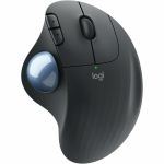 Logitech ERGO M575 Wireless Trackball - Optical - Wireless - 32.81 ft - Bluetooth - Graphite - USB - 2000 dpi - Scroll Wheel  Trackball - 5 Button(s) - 3 Programmable Button(s) - 1 x AA