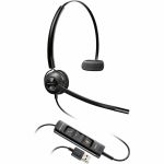 Poly EncorePro 545 USB-A Convertible Headset - Microsoft Teams Certification - Mono - USB Type A - Wired - Over-the-head  On-ear - Monaural - Supra-aural - 7.15 ft Cable - Noise Cancell