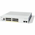 Cisco Catalyst C1300-16P-2G Ethernet Switch - 16 Ports - Manageable - Gigabit Ethernet - 1000Base-X  10/100/1000Base-T - 3 Layer Supported - Modular - 2 SFP Slots - 154.50 W Power Consu