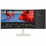 LG 38BR85QC-W 38in Class Curved Screen LCD Monitor - 37.5in Viewable - Nano In-plane Switching (Nano IPS) Technology - 450 Nit - 1 ms - Speakers - Swivel  Height  Tilt - USB Type-C - HD
