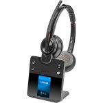Poly Savi 8420 Office Stereo Microsoft Teams Certified DECT 1920-1930 MHz Headset TAA - Microsoft Teams Certification - Stereo - Wireless - Bluetooth/DECT - 590.6 ft - 32 Ohm - 20 Hz to