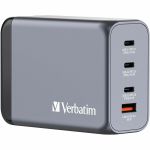 Verbatim 240W 4-Port GaN Wall Charger - 240 W - 120 V AC  230 V AC Input - 5 V DC  9 V DC  12 V DC  15 V DC  20 V DC  28 V DC Output - 5 A - 1