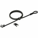 Kensington N17 Keyed Laptop Lock for Wedge-Shaped Slots - Master Keyed On Demand - TAA - 6 ft Cable - Keyed Lock - Carbon Steel  Plastic - For Notebook  Tablet - TAA Compliant
