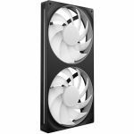 NZXT F280 RGB CORE - 11.02in Maximum Fan Diameter - 2 x Fan(s) - 98.61 CFM Maximum Airflow - 2000 rpm - Fluid Dynamic Bearing - 4-pin PWM  8-pin - RGB LED - Black - PCBs (Polychlorinate