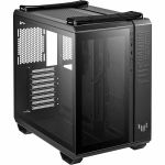 ASUS TUF Gaming GT502 Horizon Black ATX Mid-Tower Gaming Case - Boundless Panoramic Design Dual-Chamber Independent CPU and GPU