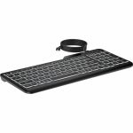 HPI SOURCING - NEW 400 Backlit Wired Keyboard (7N7C0AA) - Cable Connectivity - USB Type A Interface - LED - 20 Hot Key(s) - Microphone Mute  Emoji  Language Switch Hot Key(s) - Windows