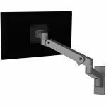 Ergotron Wall Mount for Monitor  LCD Display - Dark Gray - Height Adjustable - 1 Display(s) Supported - 34in Screen Support - 22 lb Load Capacity - 100 x 100  75 x 75 - VESA Mount Compa