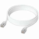 Ubiquiti UniFi Patch Cat 6A Cable 3M UniFi Premium Cat 6A Patch Cable 3M White - Ultra-thin braided shielded RJ45