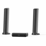 ULTIMEA Apollo U3700 5.0 Bluetooth Sound Bar Speaker - 180 W RMS - Black - Wall Mountable  Table Mountable - 45 Hz to 18 kHz - Surround Sound - USB - HDMI - 1