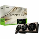 MSI G507T-16I3C NVIDIA GeForce RTX 5070 Ti INSPIRE 3X OC Graphics Card 16GB GDDR7 PCI Express 5.0