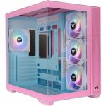 Thermaltake View 380 TG ARGB Bubble Pink Mid Tower Chassis - Mid-tower - Bubble Pink - Tempered Glass  SPCC - 3 x Bay - 4 x 120mm Fan(s) Installed - Mini ITX  Micro ATX  ATX Motherboard